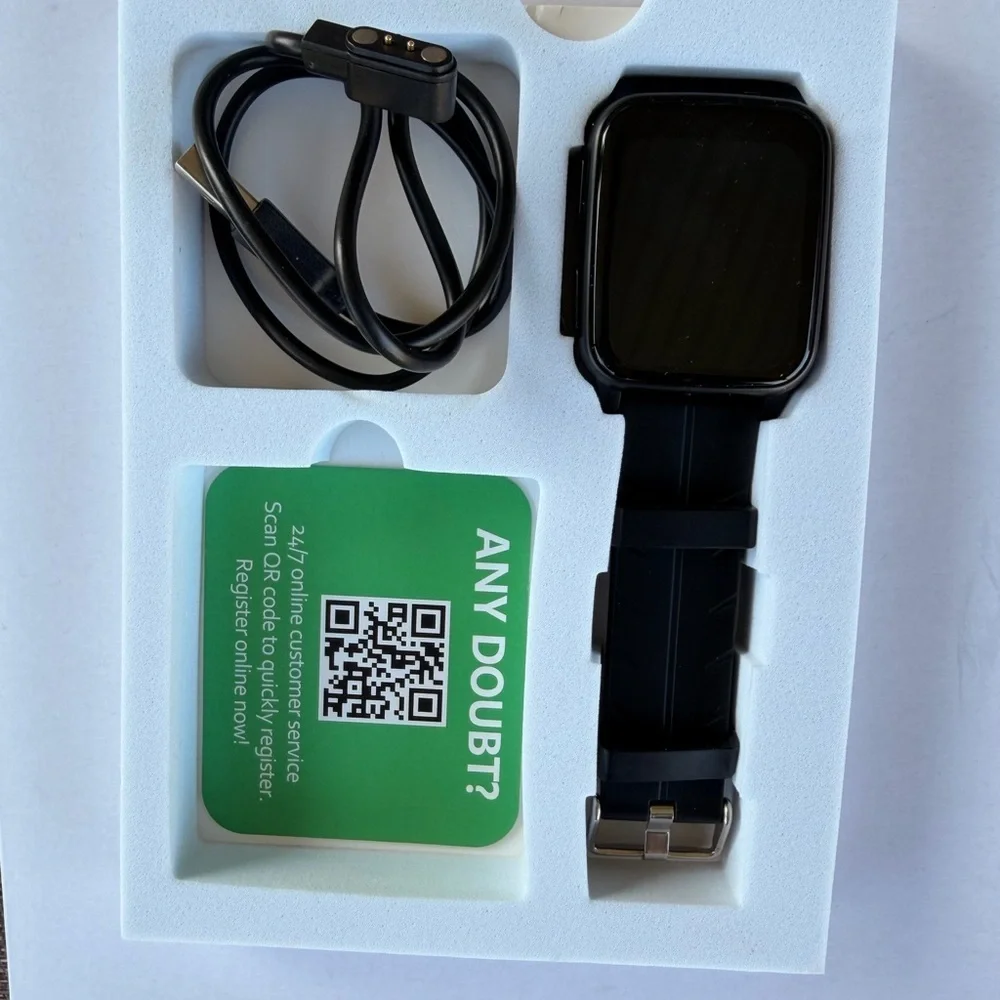 MorePro H56 Smartwatch Fitness Tracker Black New in Box Heart Rate BP Sleepy
